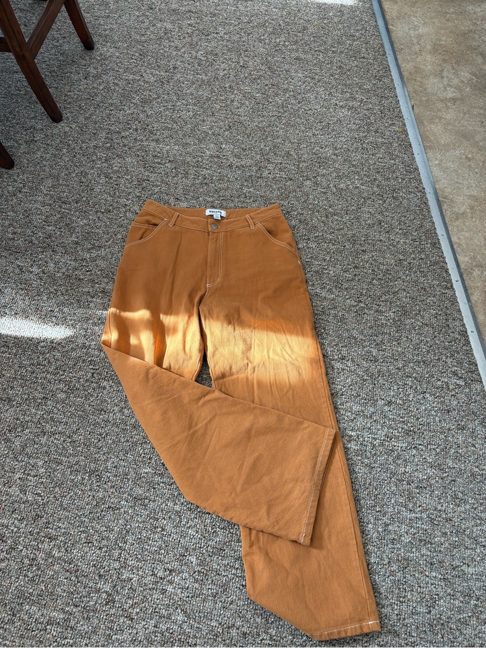 RSQ Women's Wide Leg Jeans in Rust Orange
